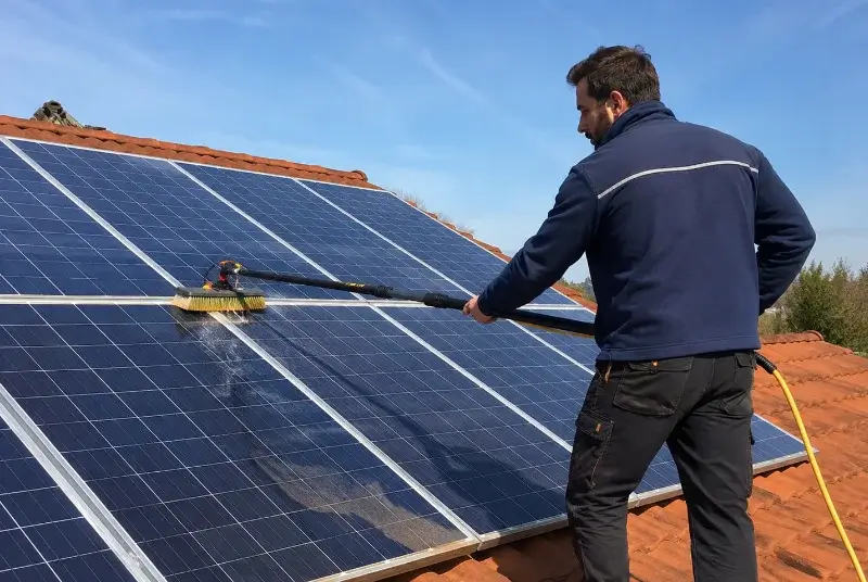 Nettoyage et entretien de panneaux solaires à Escaro